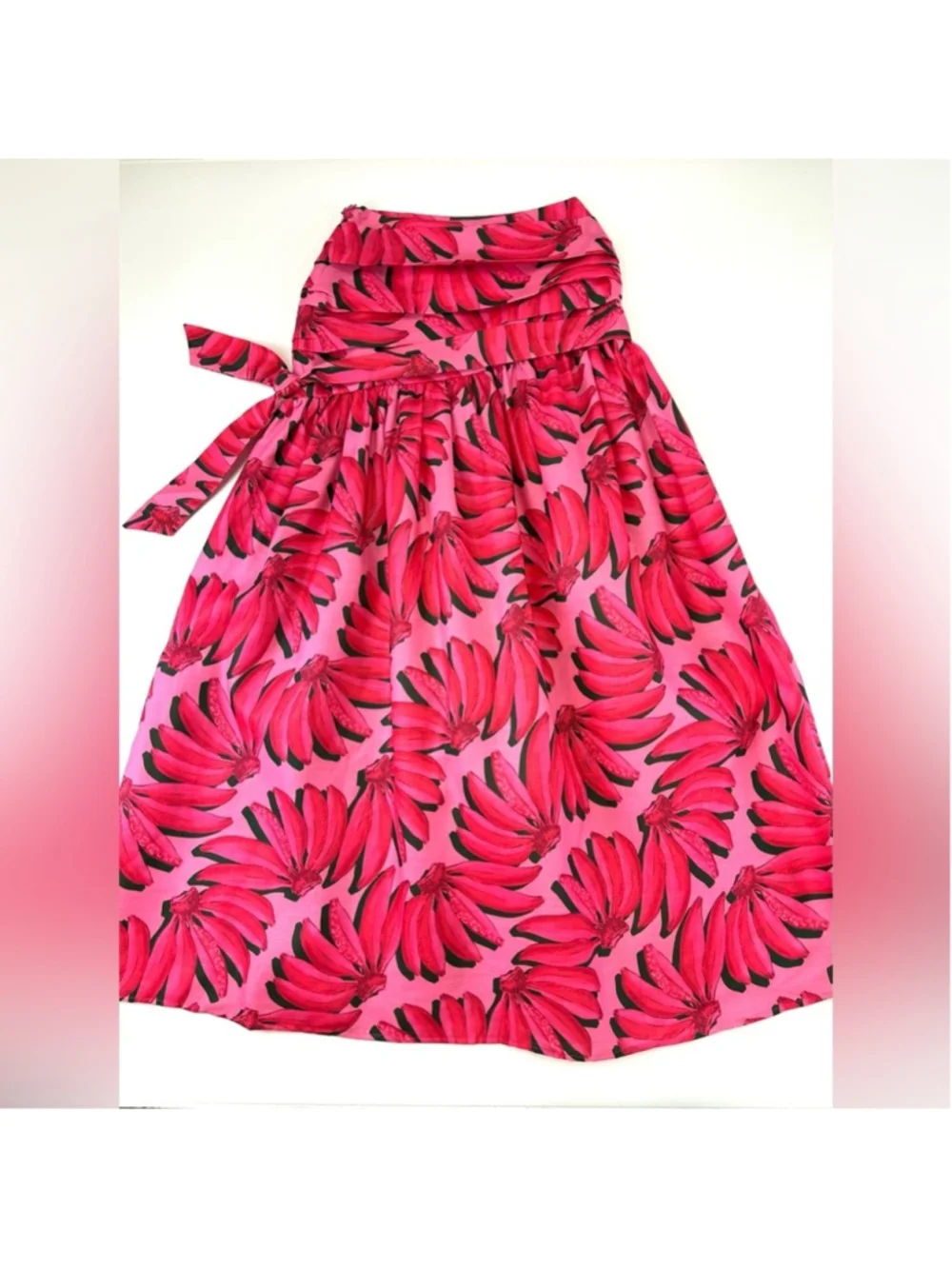 pink banana Maxi skirt Size XS Tropical Resortwear Maximist Dopamine dressing